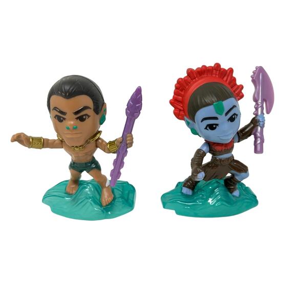 McDonald's Happy Meal Wakanda Forever Toys Namor & Namora - Picture 1 of 3